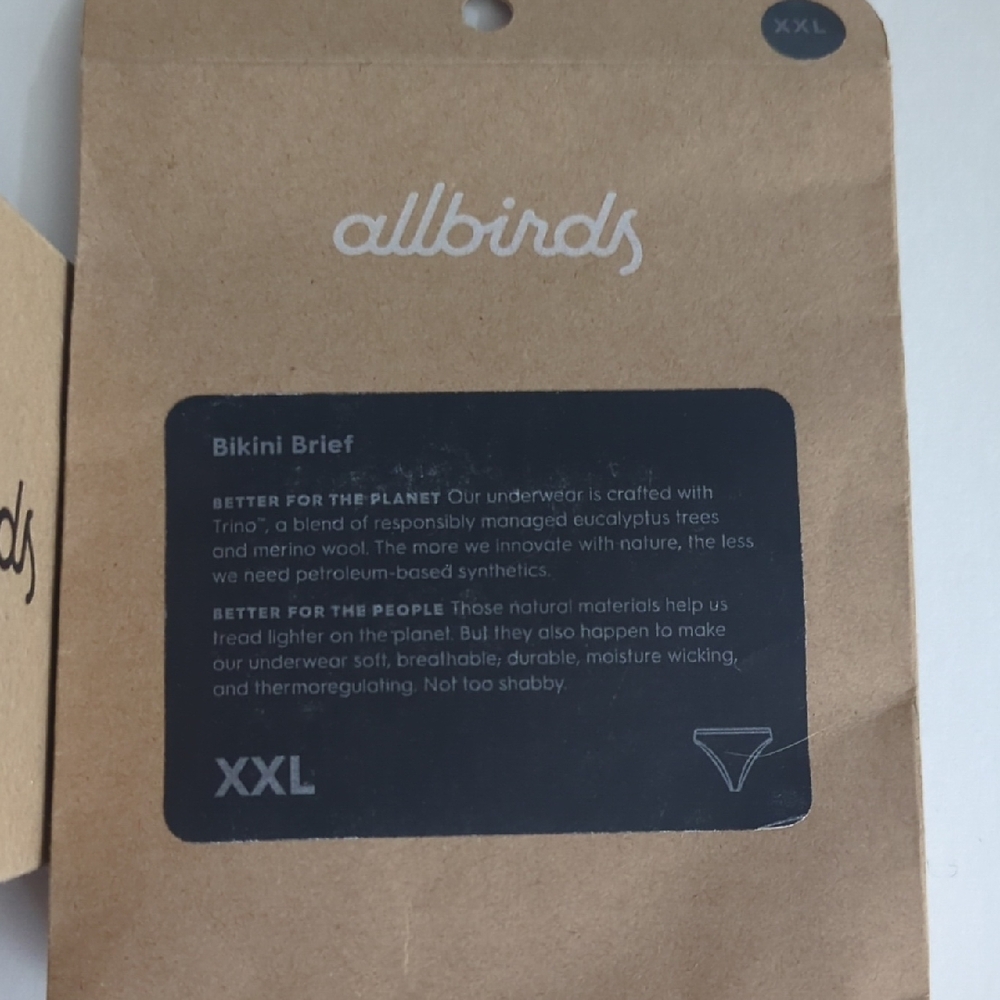Allbirds Women's Trino XXL Bikini Brief - Set Of 2 - Picture 2 of 4